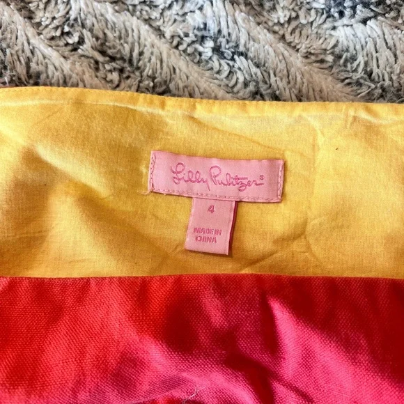 Lilly Pulitzer Red Dress with Colorful Embroidery - Picture 6 of 7